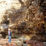The shale cliffs at Shale Hollow Preserve